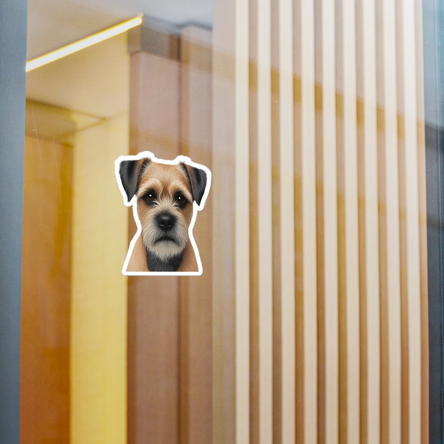 Border Terrier Kiss-Cut Vinyl Decals Stickers, Dog Lover Gift, Car Decals, Laptop Stickers, Pet Owner Gift, Animal Lover Decor