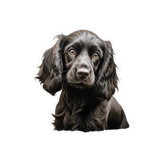 Cocker Spaniel Black Sticker - Waterproof Dog Decal