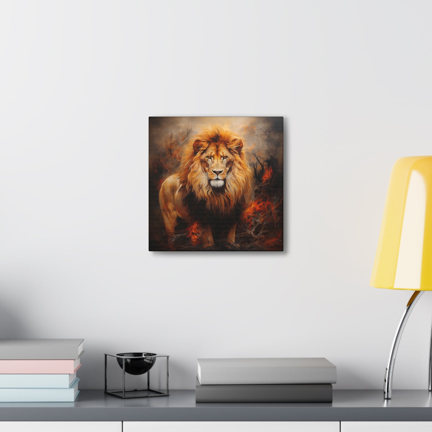 Lion Art - Animal Print - Canvas Gallery Wraps