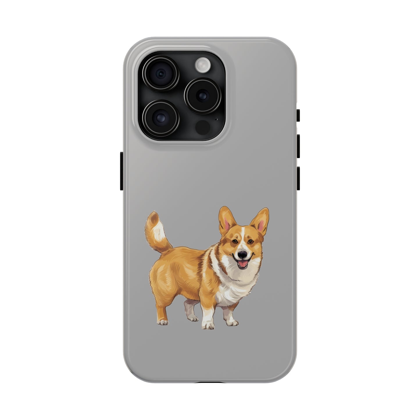 Light Grey Corgi Tough Phone Case