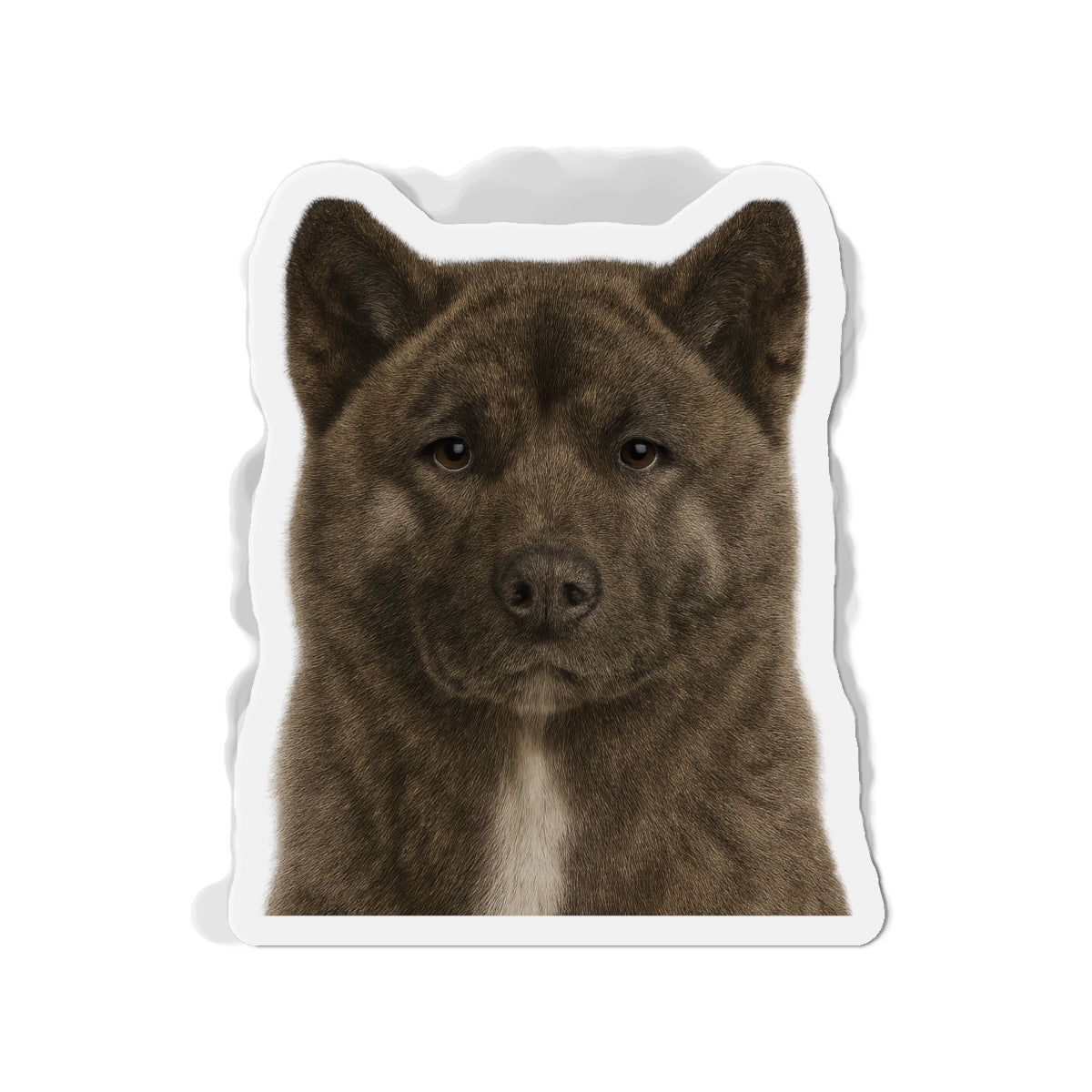 Brindle Akita Die-Cut Magnet, Fridge Magnet, Cute Dog Magnet, Animal Lover Gift, Pet Owner Decor, Kitchen Decor