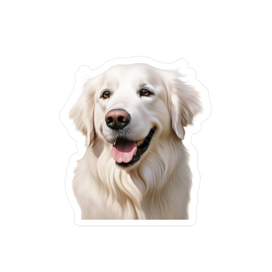 White Golden Retriever Sticker - Dog Vinyl Decals