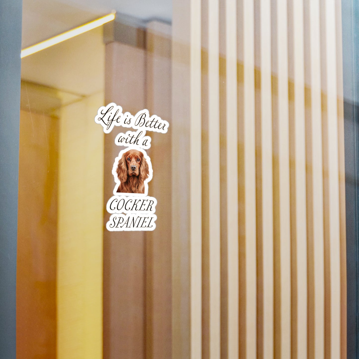 Cocker Spaniel Sticker - Kiss-Cut Vinyl Dog Decals