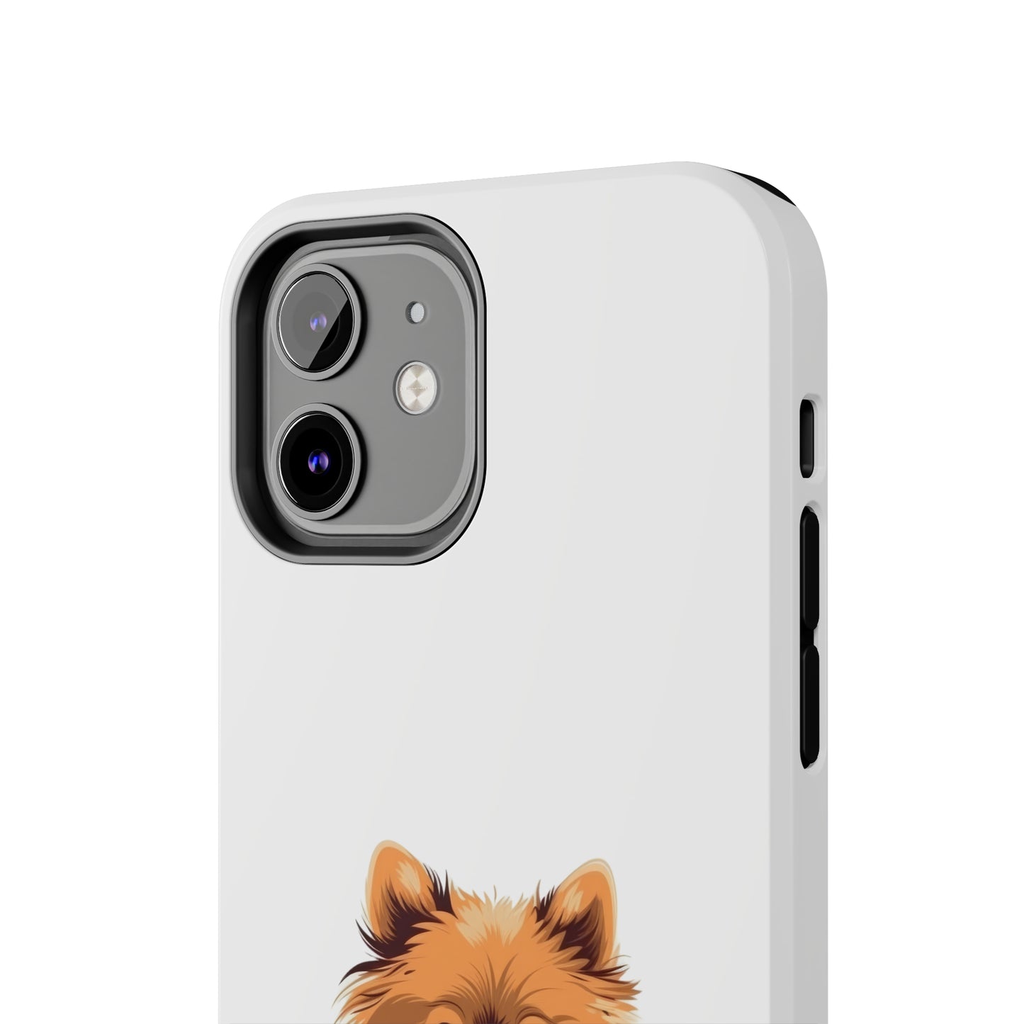 White Pomeranian Tough Phone Case