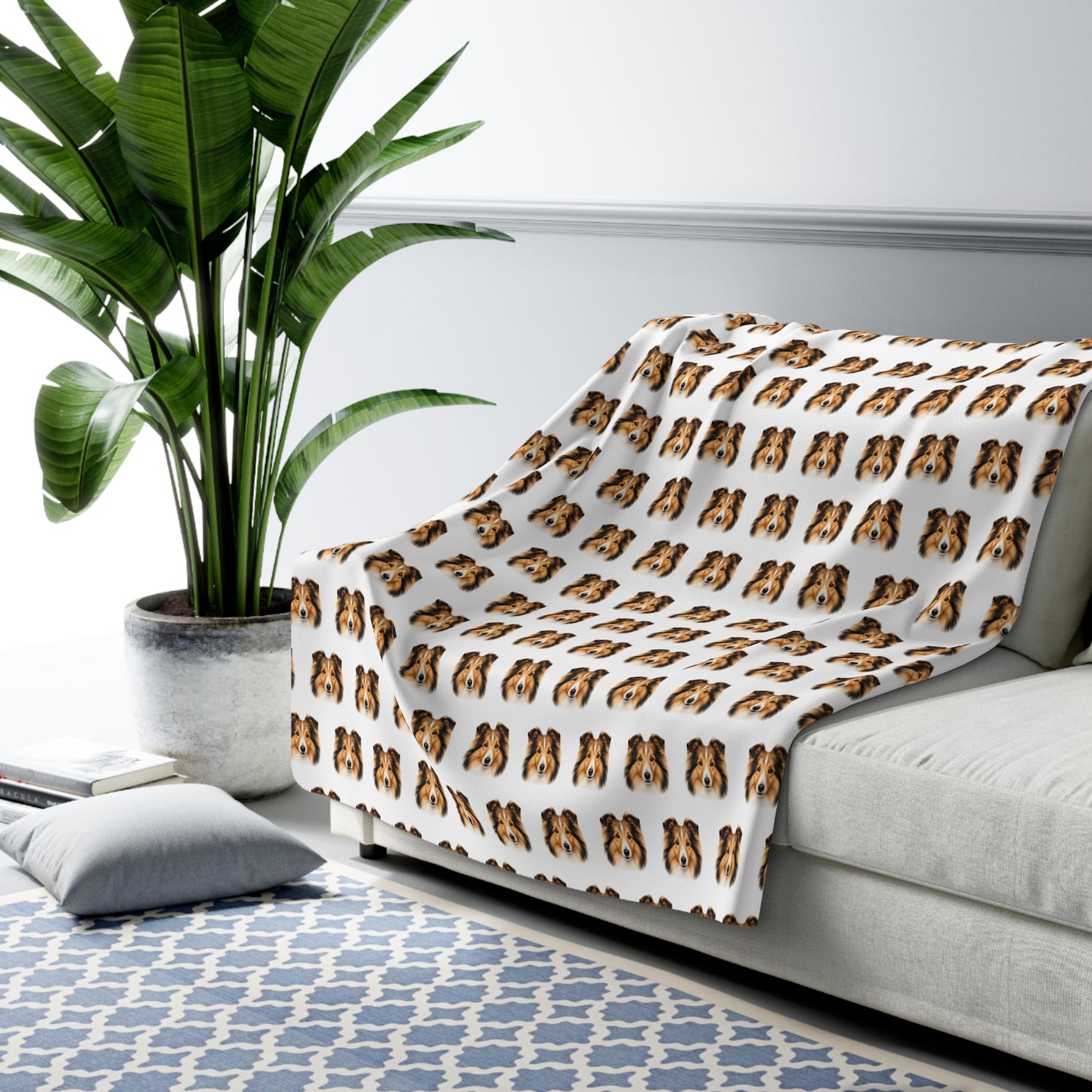 Shetland Sheepdog Fleece Blanket | Dog Lover Gift