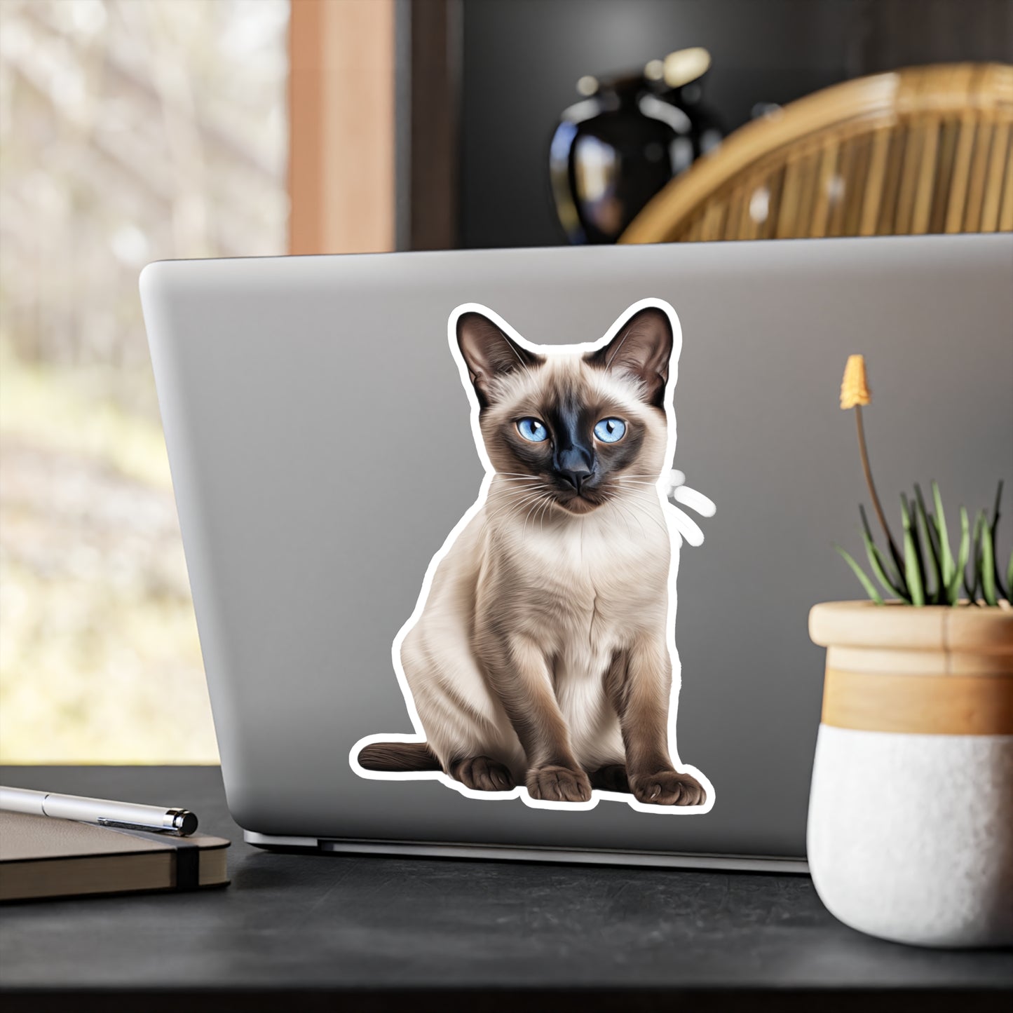 Siamese Cat Sticker | Pet Vinyl Decal | Animal Car Decal | Laptop Sticker | Window Decal