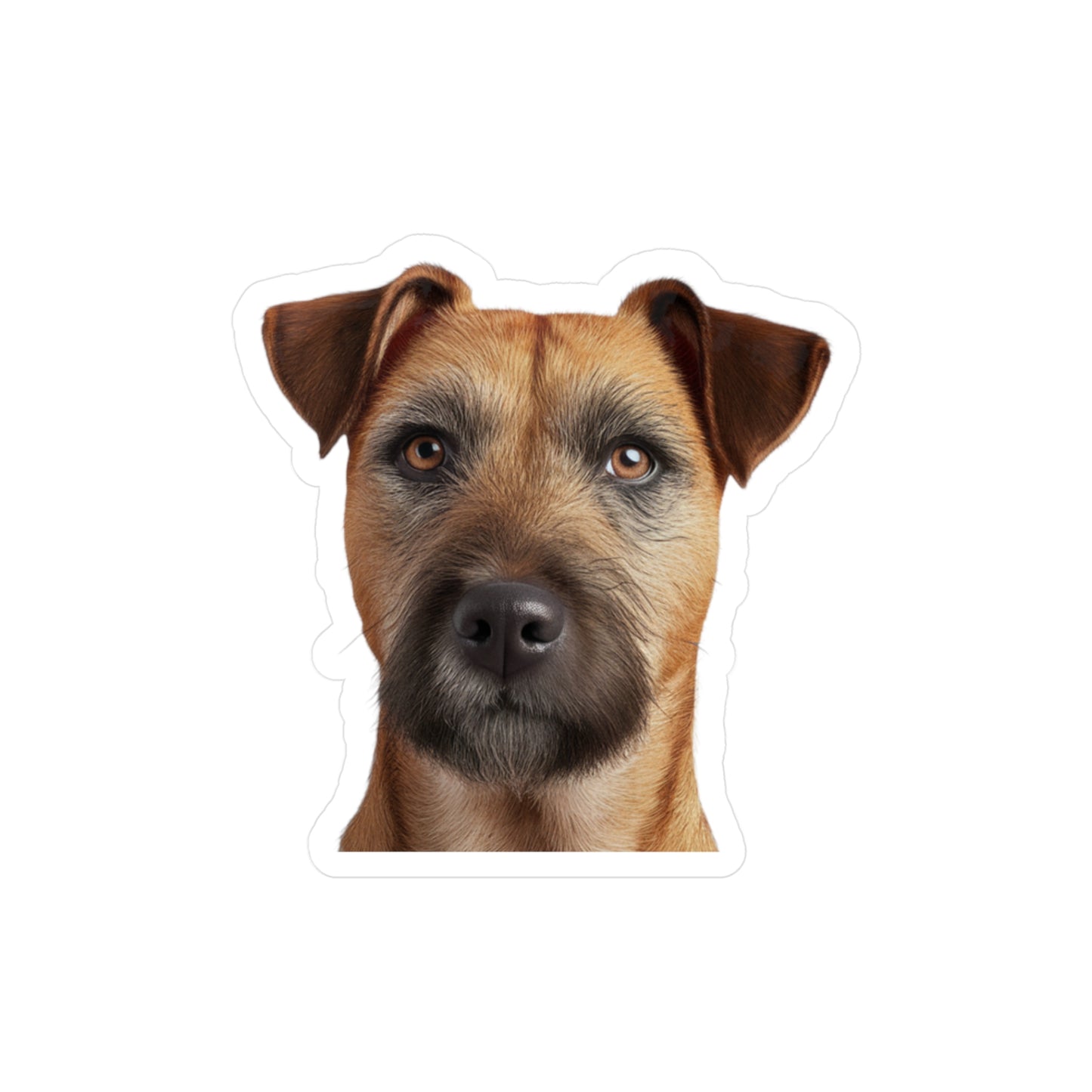 Border Terrier Kiss-Cut Vinyl Decals Stickers, Dog Lover Gift, Car Decals, Laptop Stickers, Pet Owner Gift, Animal Lover Decor