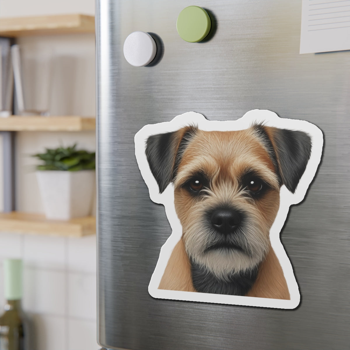 Border Terrier Die-Cut Magnet - Cute Dog Breed Refrigerator Magnet, Pet Lover Gift, Animal Decor, Fridge Decoration, Puppy Art Magnet