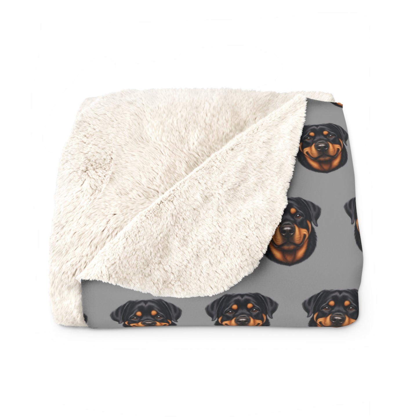 Grey Rottweiler Blanket | Dog Lover Gift