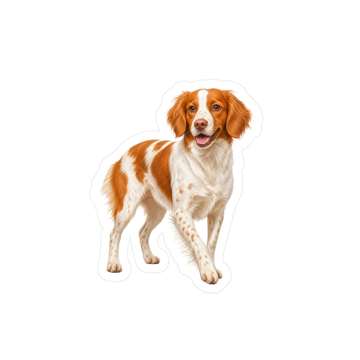 Brittany Spaniel Sticker | Waterproof Vinyl Decal | Dog Lover Gift