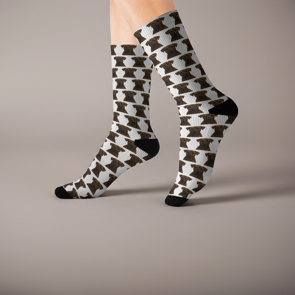 Africanis Socks - Dog Lover Gift, Cute Animal Apparel, Pet Owner Present, Colorful Patterned Footwear, Unique Puppy Accessory