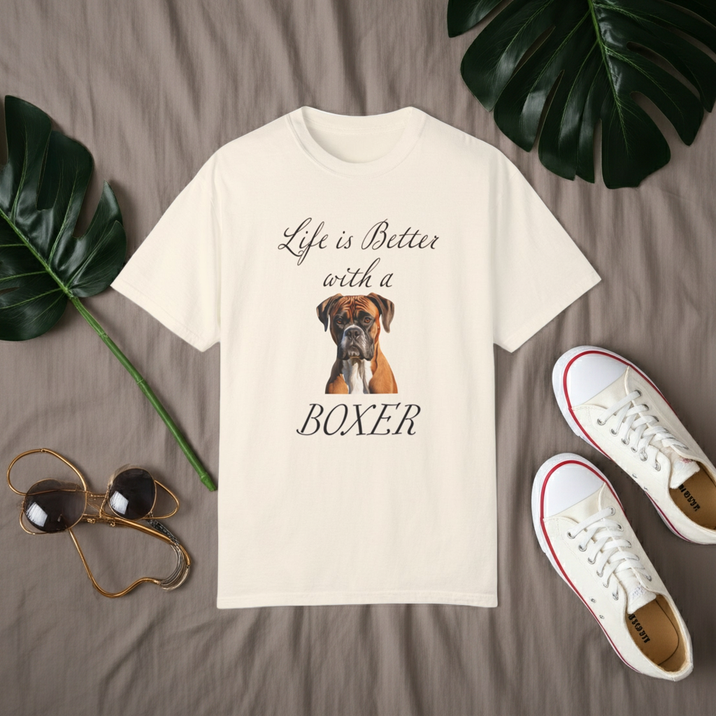 Boxer Tshirt - Dog Mom Shirt, Dog Dad Shirt, gift for Dog Mom