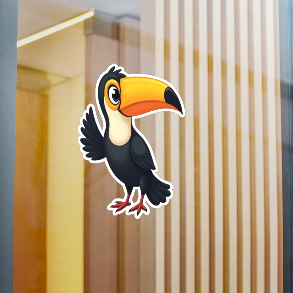 Toucan Sticker, Tropical Decal, Bird Vinyl Sticker, Nature Laptop Decal, Car Decal, Water Bottle Sticker
