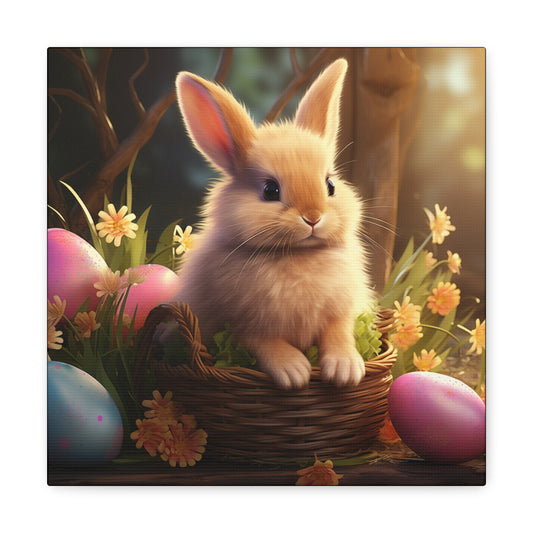 Easter Wall Art bunny with Easter eggs
