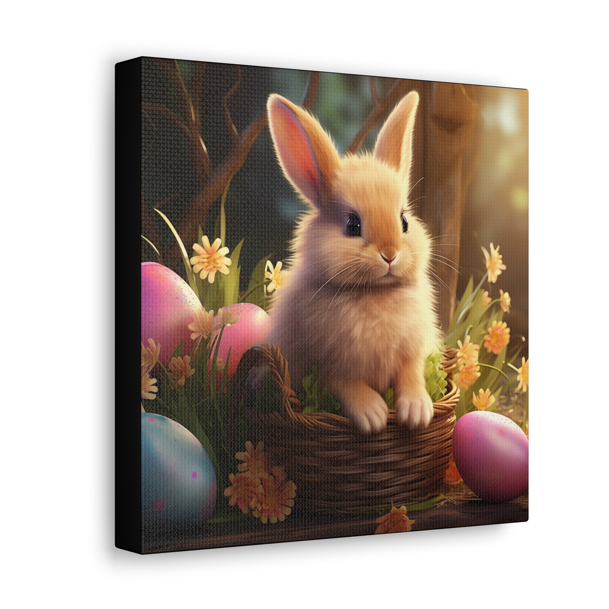 Easter Wall art, rabbit with Easter eggs