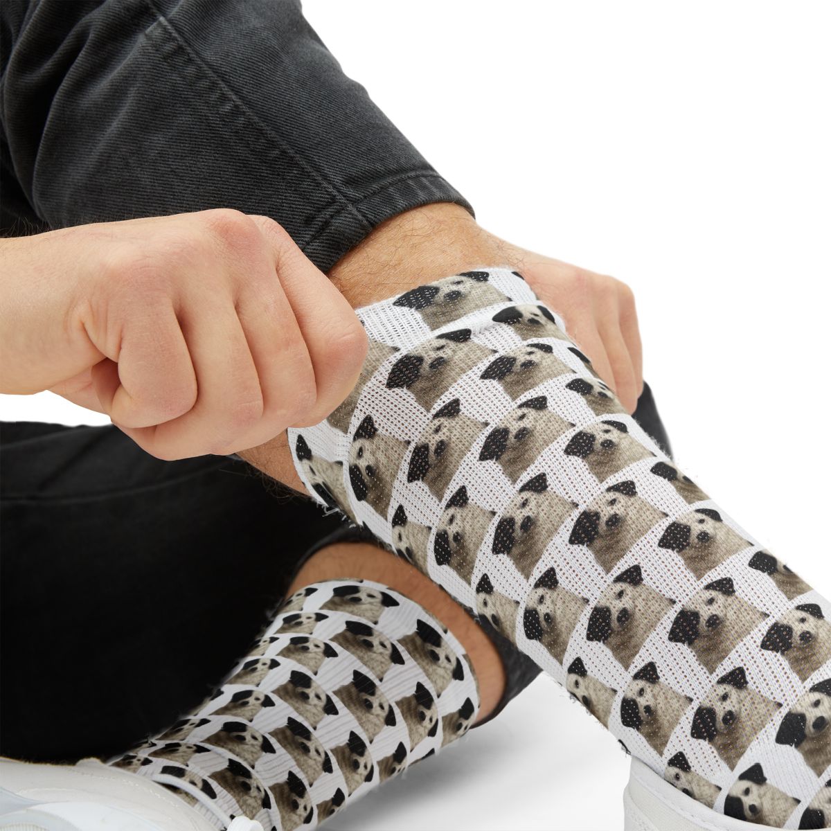 Aidi Socks - Dog Lover Gift, Cute Animal Apparel, Pet Owner Present, Colorful Patterned Footwear, Unique Puppy Accessory