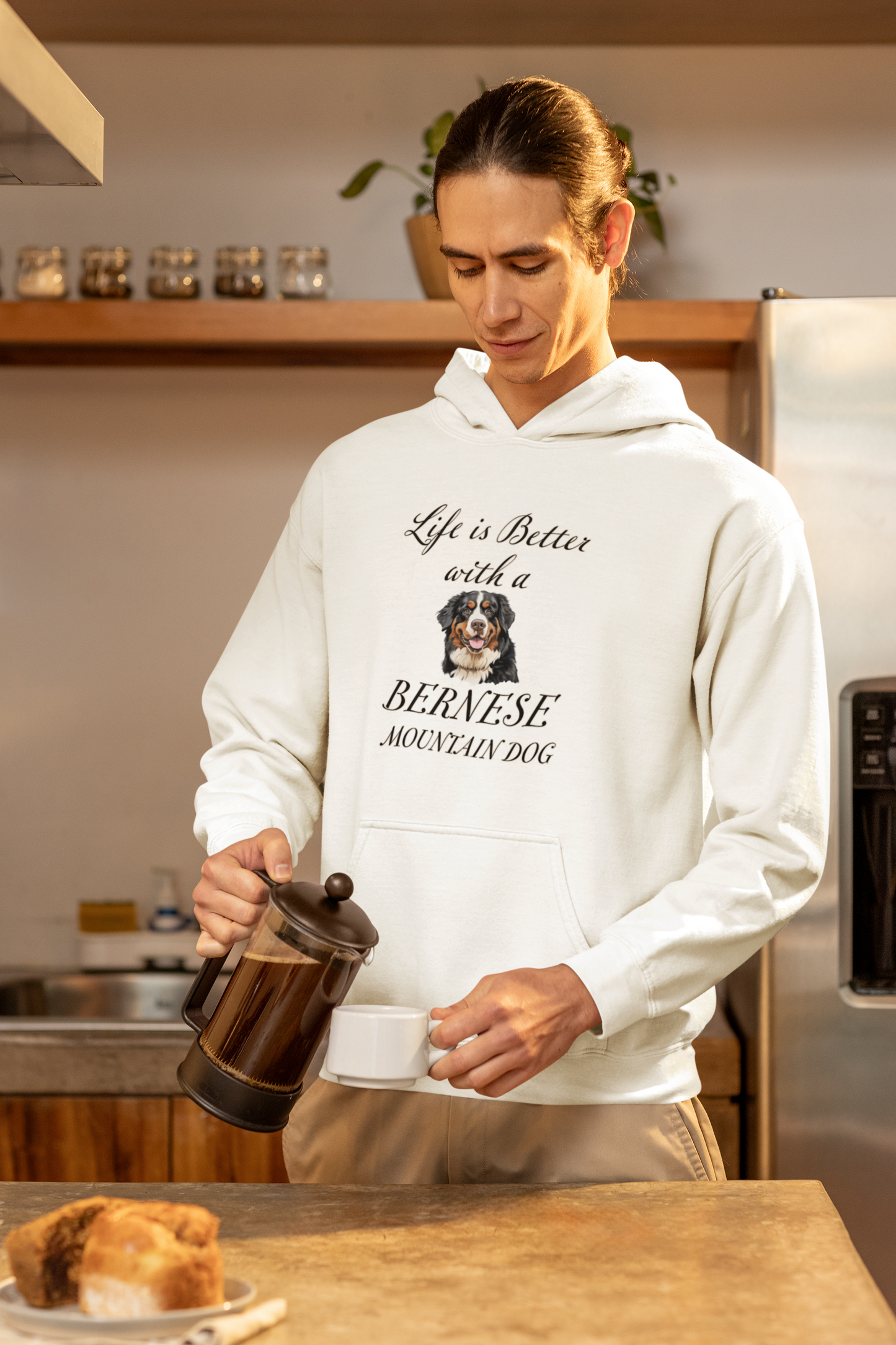 Bernese Mountain Dog Hoodie - Unisex Heavy Blend Hooded Sweatshirt