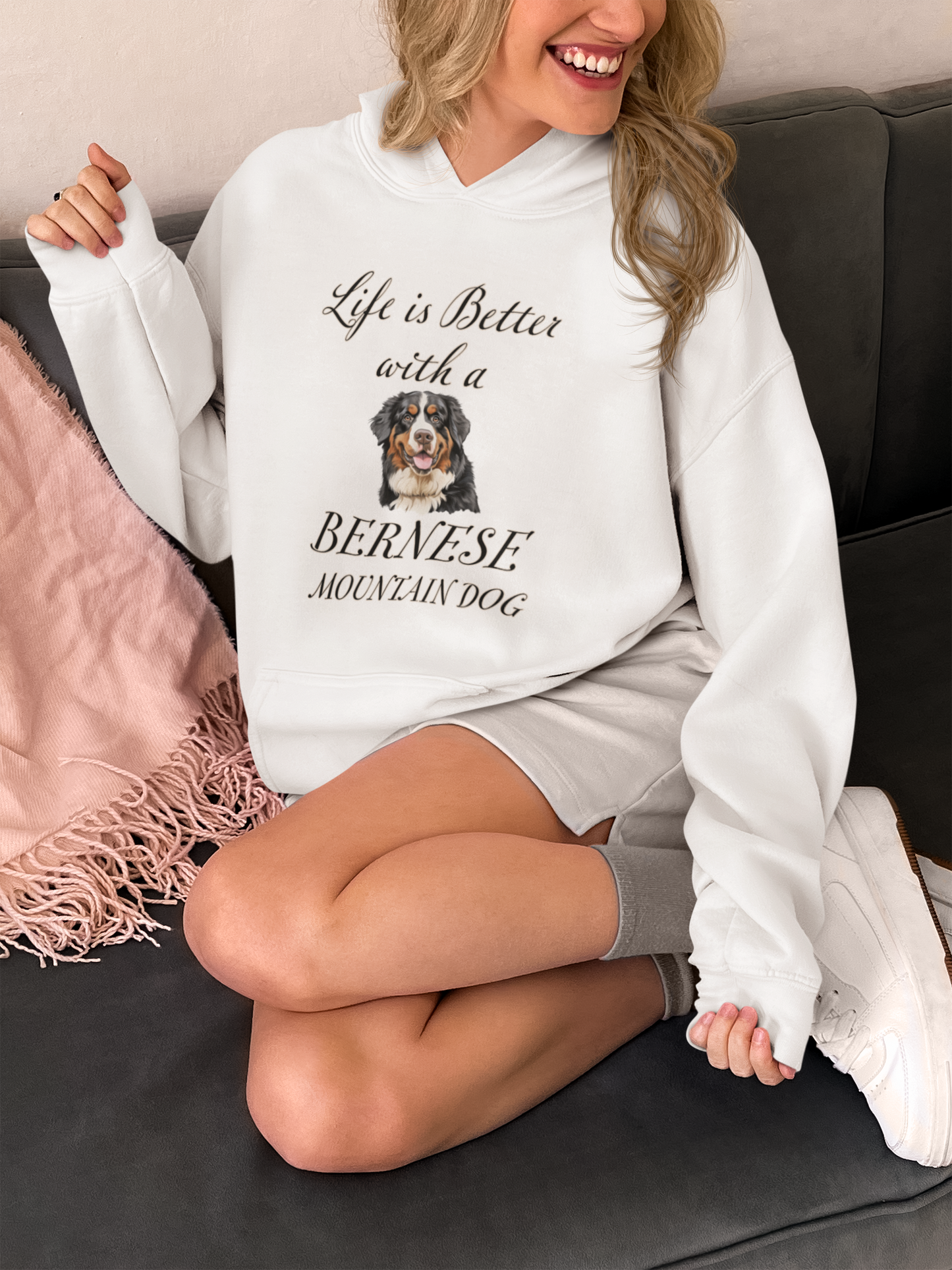Bernese Mountain Dog Hoodie - Unisex Heavy Blend Hooded Sweatshirt