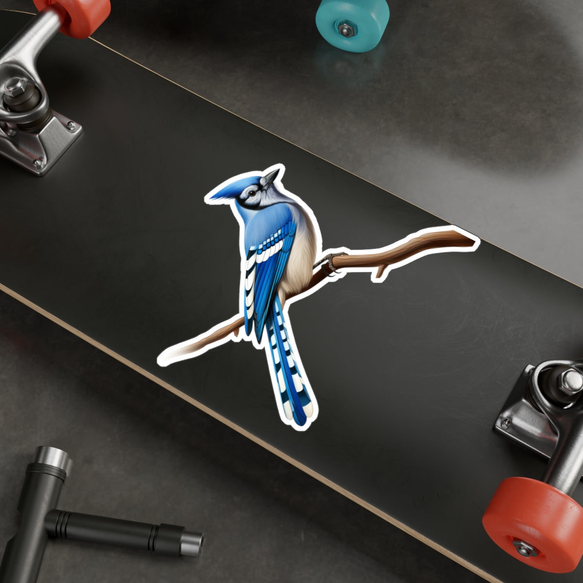 Blue Jay Sticker - Waterproof Bird Decal