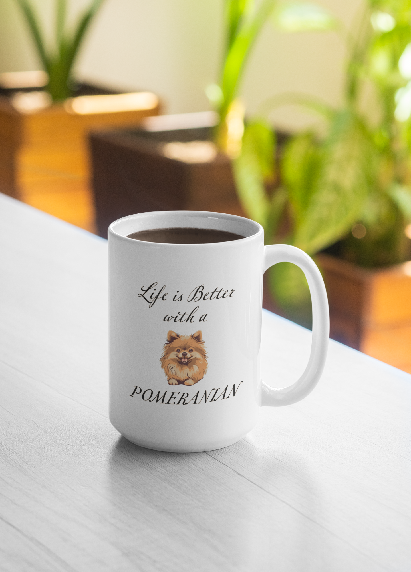 Life is Better with a Pomeranian Mug 15oz