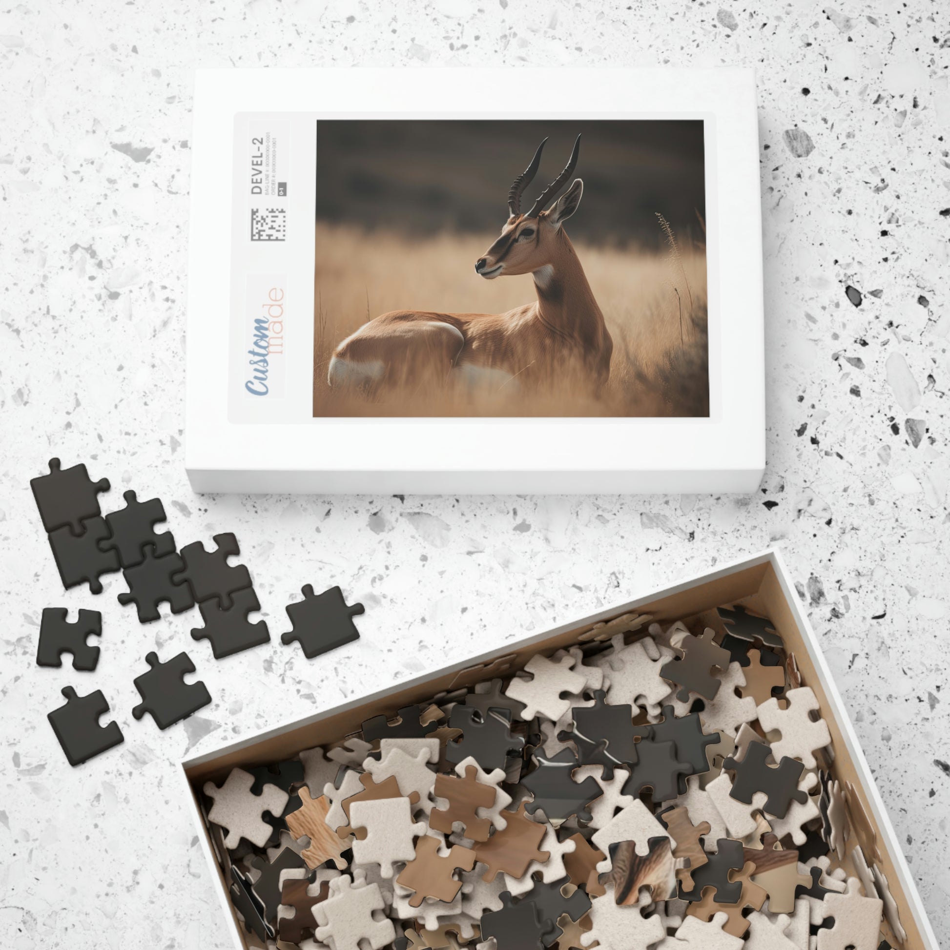 antelope jigsaw puzzle box