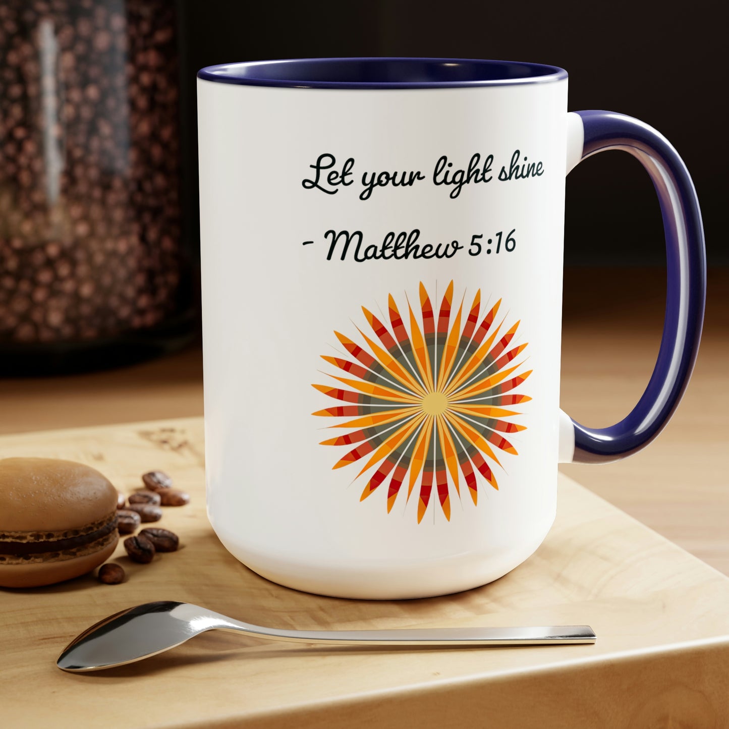 Let Your Light Shine, Two-Tone Coffee Mugs, 15oz