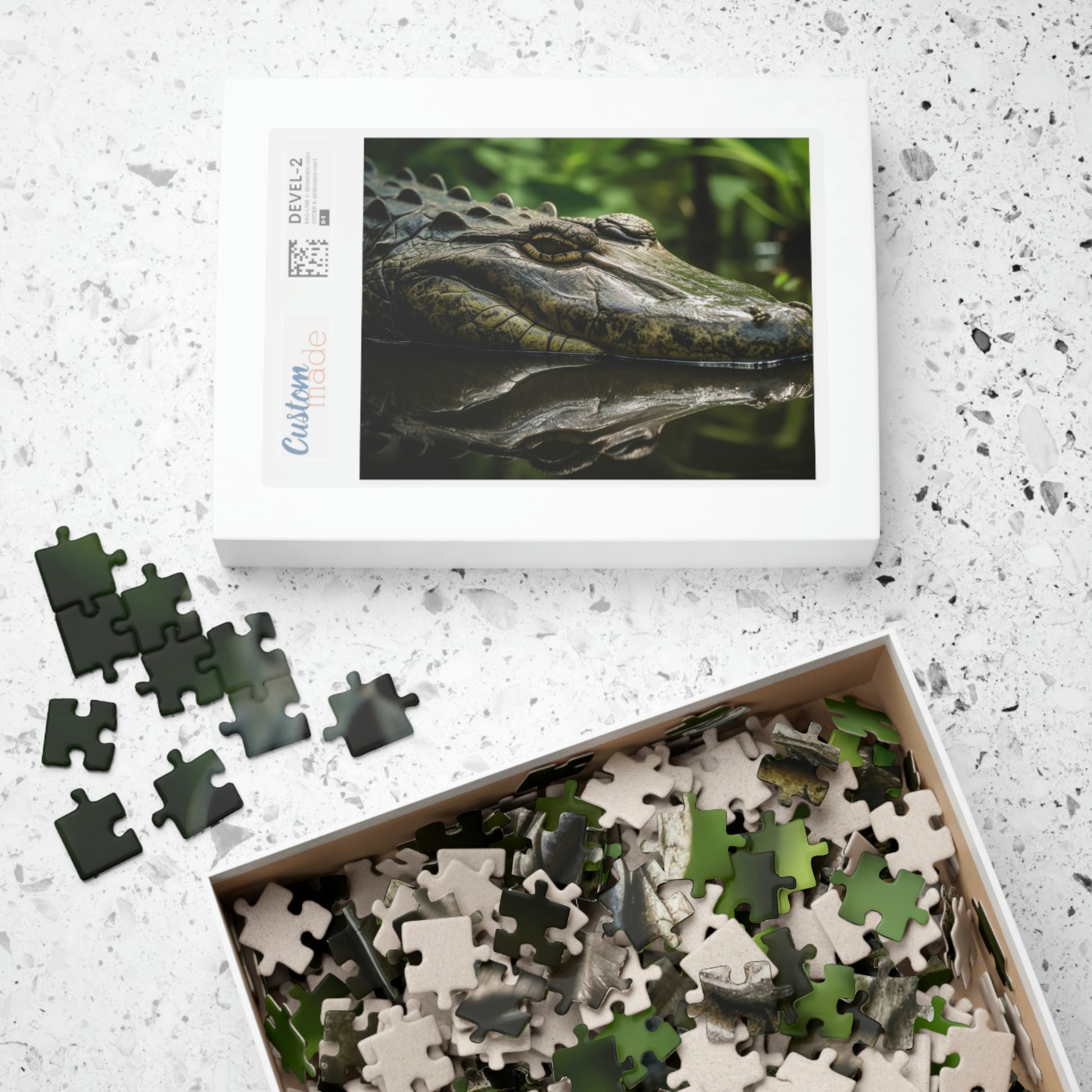 alligator jigsaw puzzle box