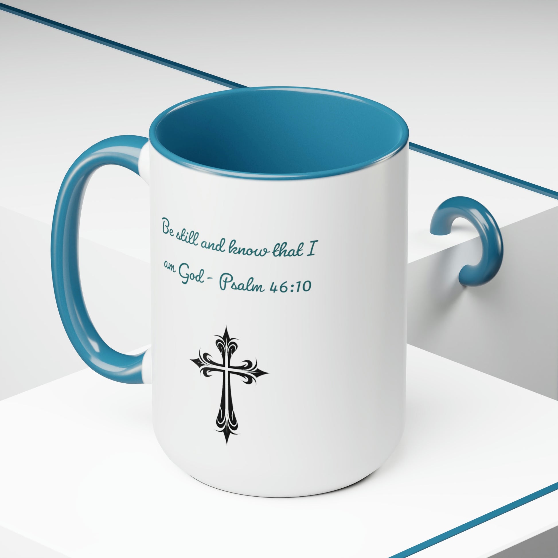 Bible verse and cross mug
