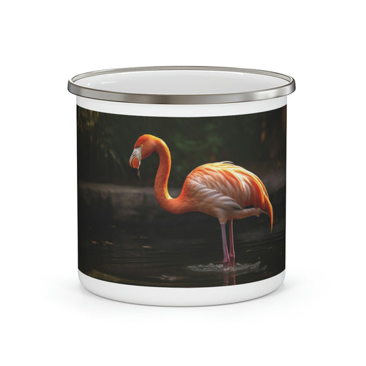 Flamingo Camping Mug, Enamel