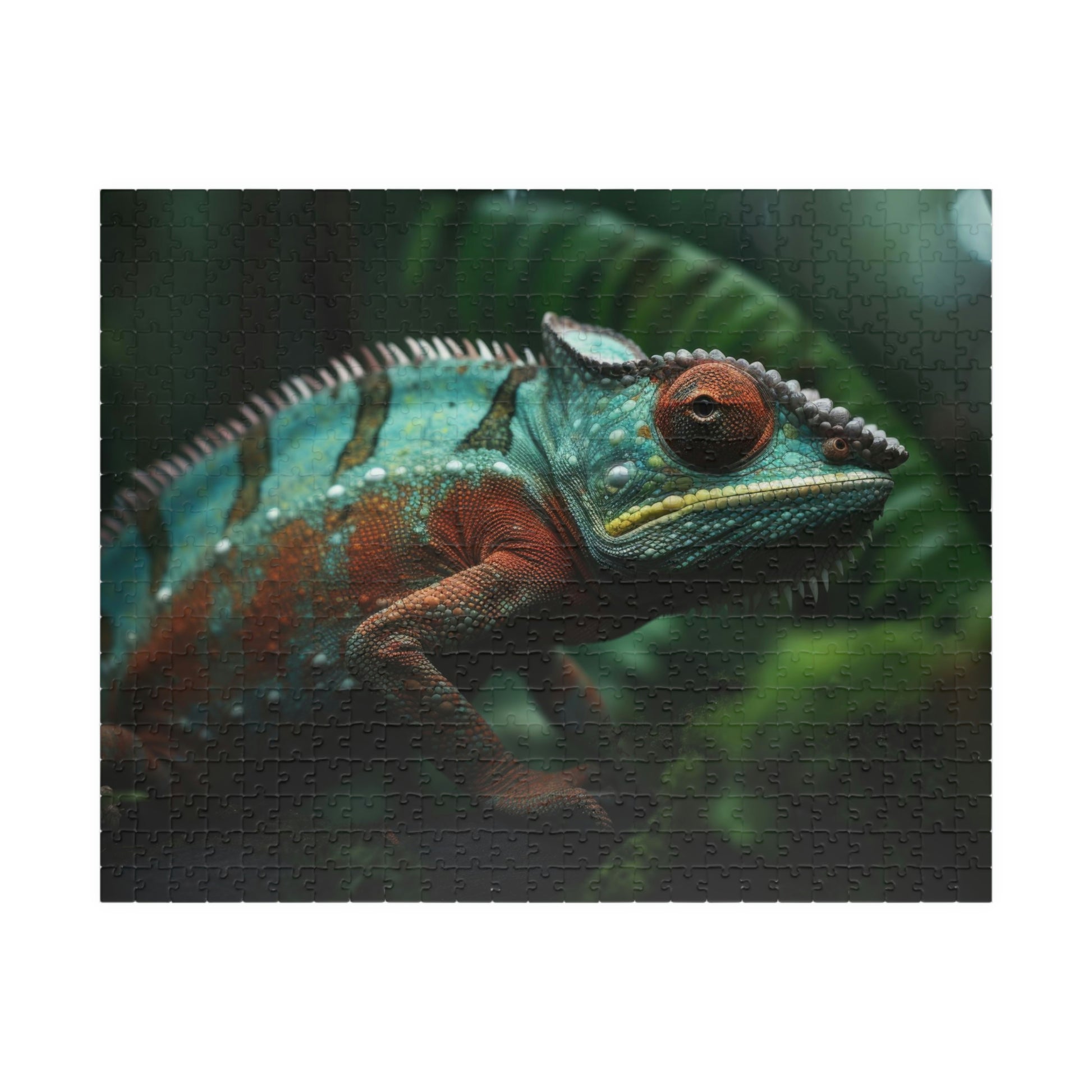chameleon jigsaw puzzle