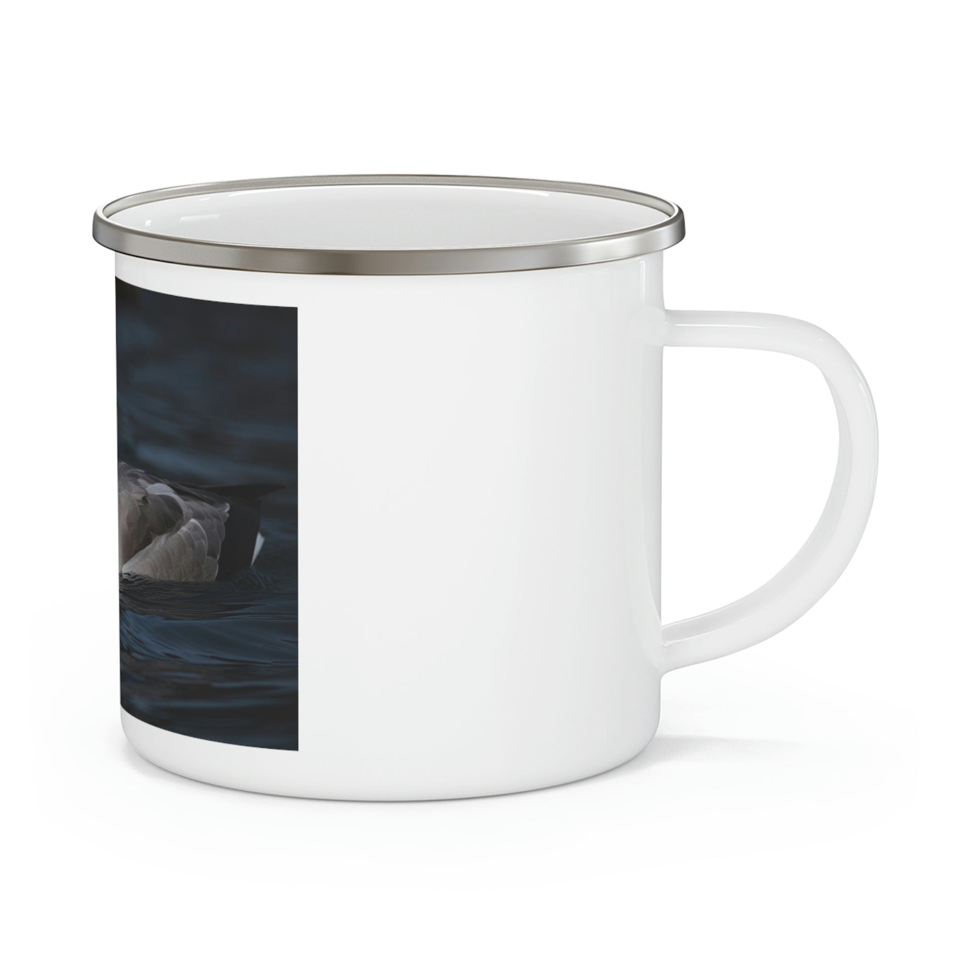 albatross camping mug, side view