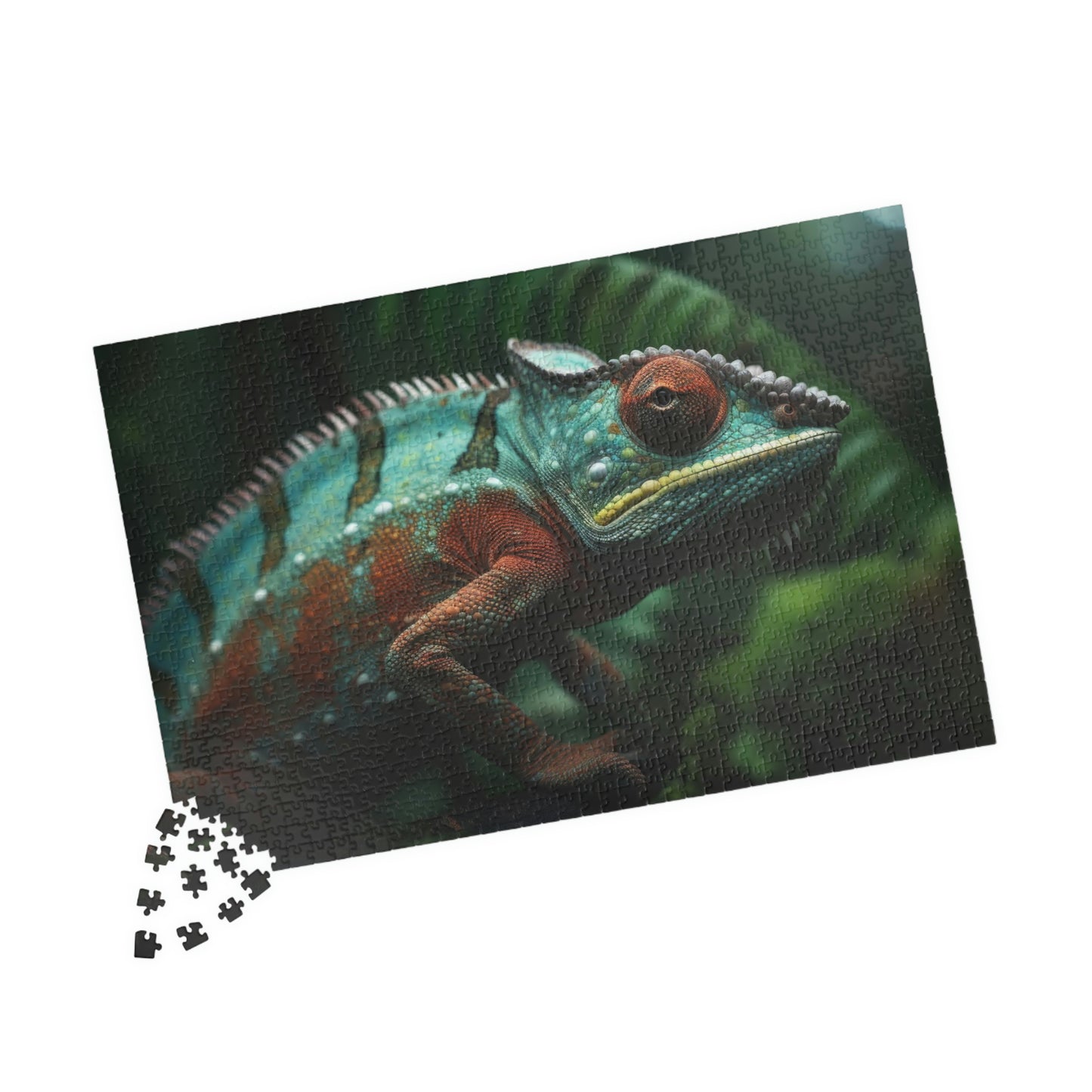 chameleon puzzle pieces