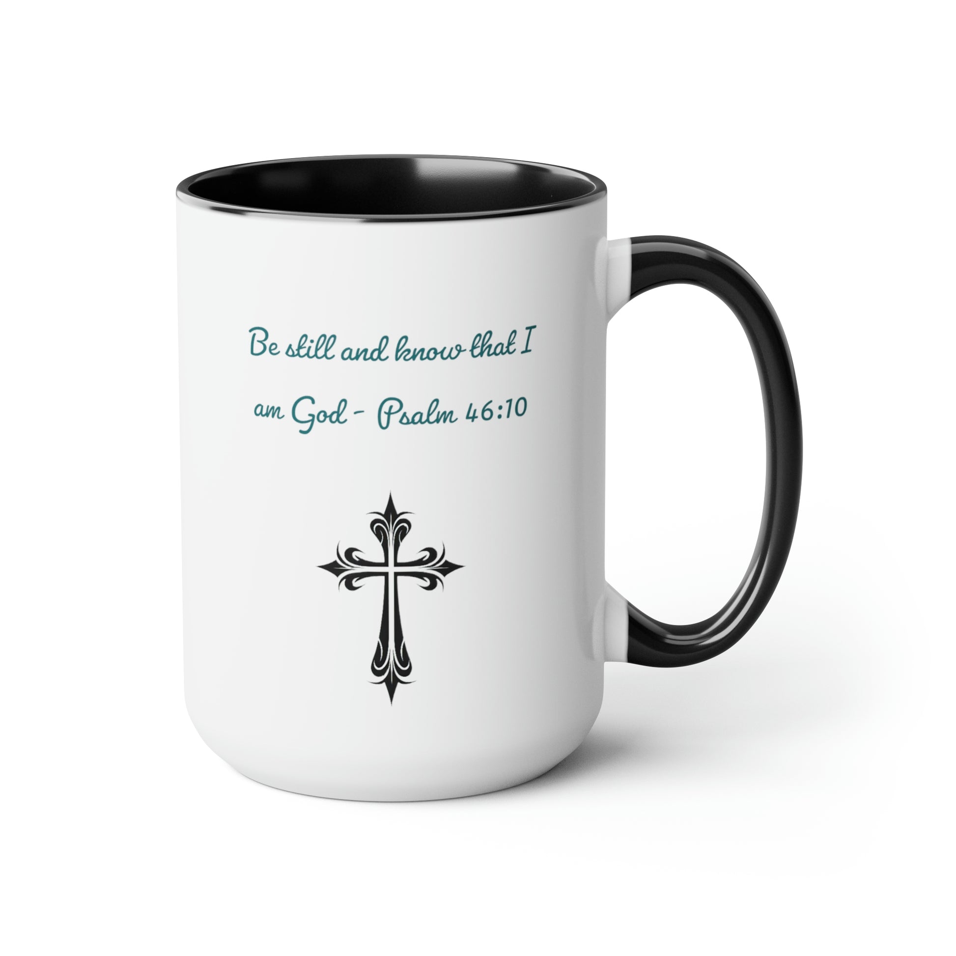 Bible mug with Psalm and cross