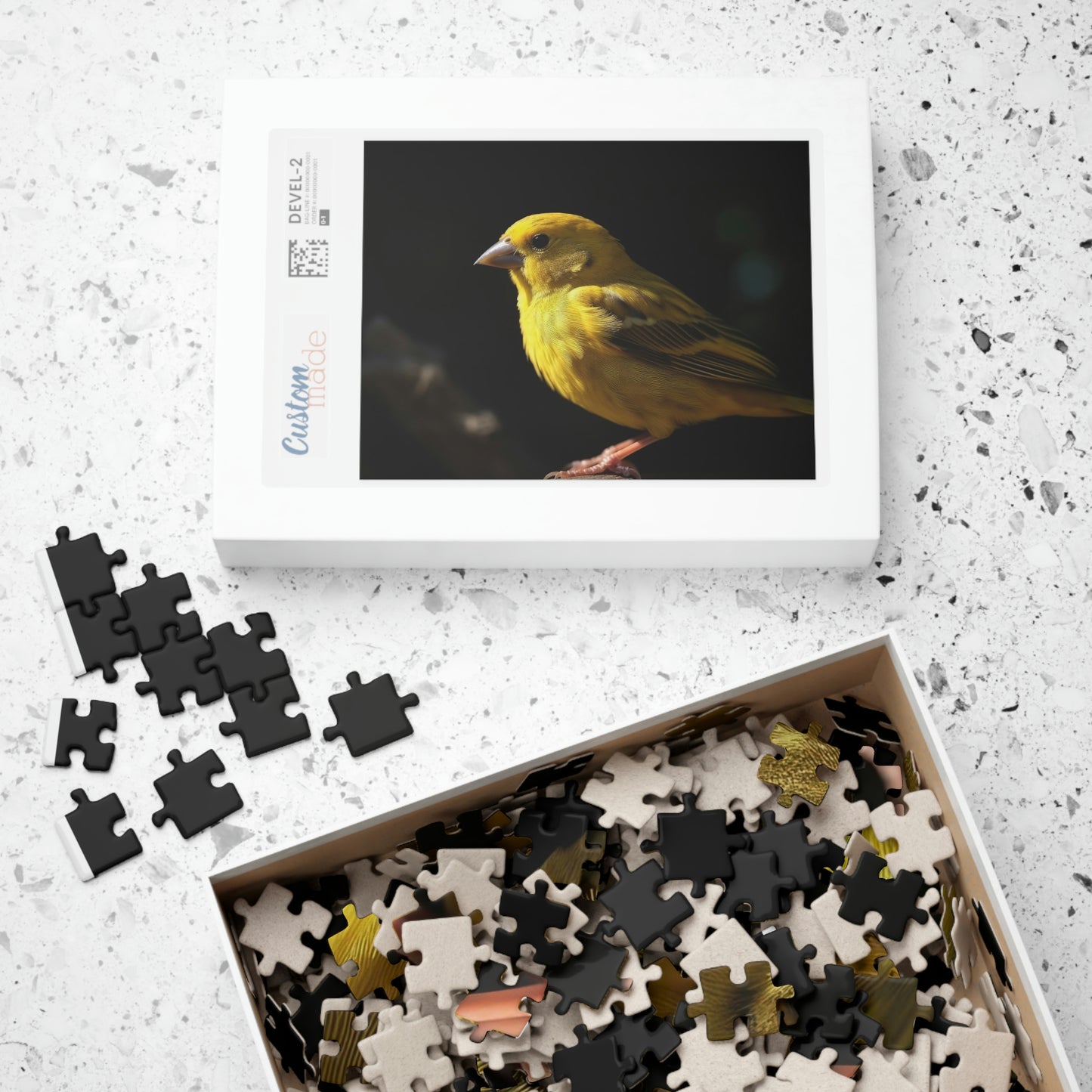 canary jigsaw puzzle box