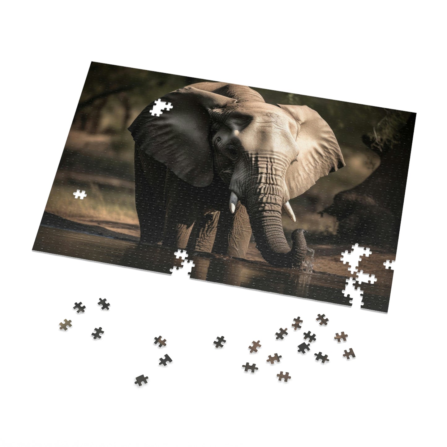 Elephant's Serene Oasis 3 (500, 1000 piece)