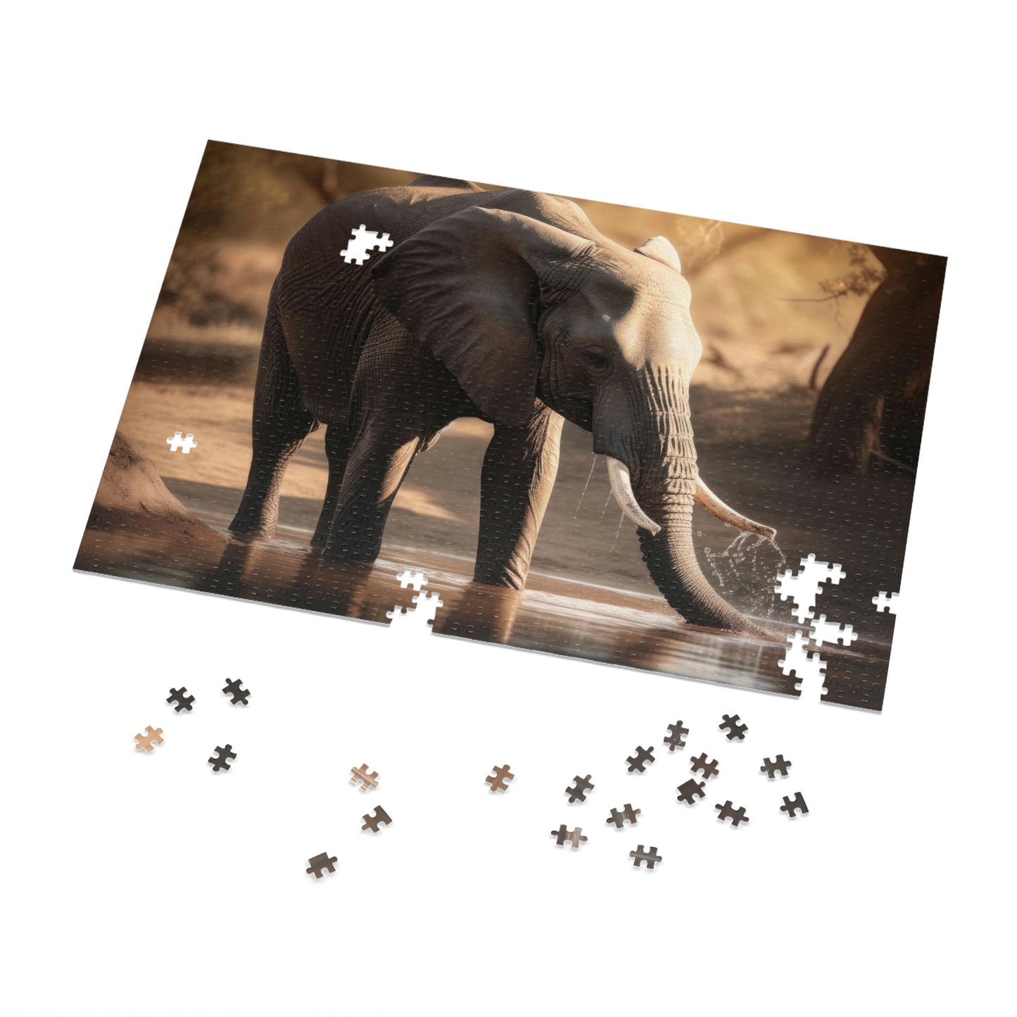 Elephant's Serene Oasis 1 (500, 1000 piece)