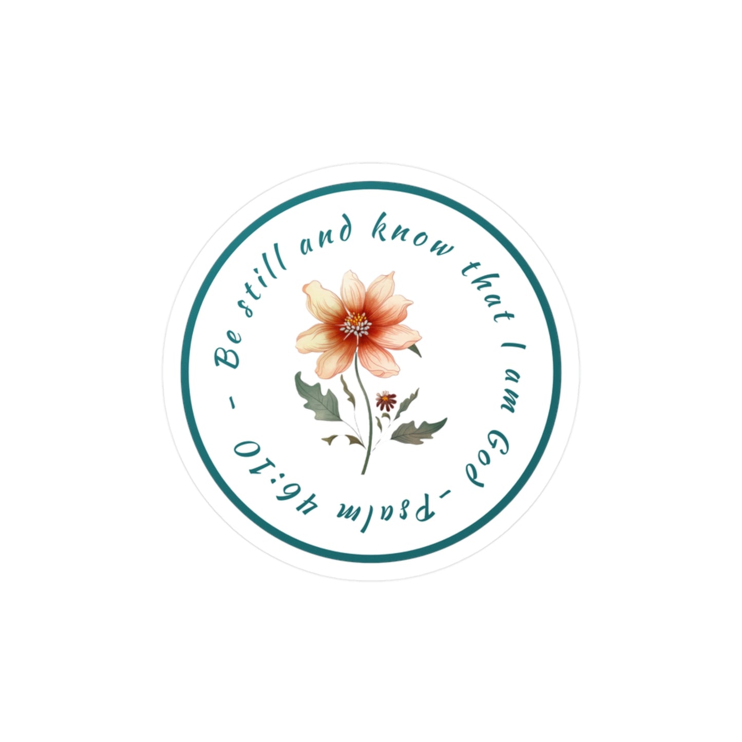 Be Still and Know that I am God Sticker | Christian Vinyl Decals | Kiss-Cut
