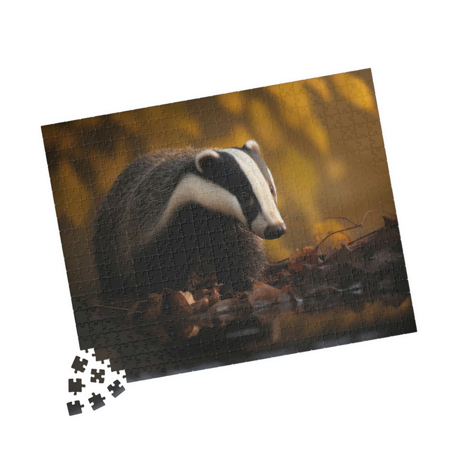 badger jigsaw puzzle pieces