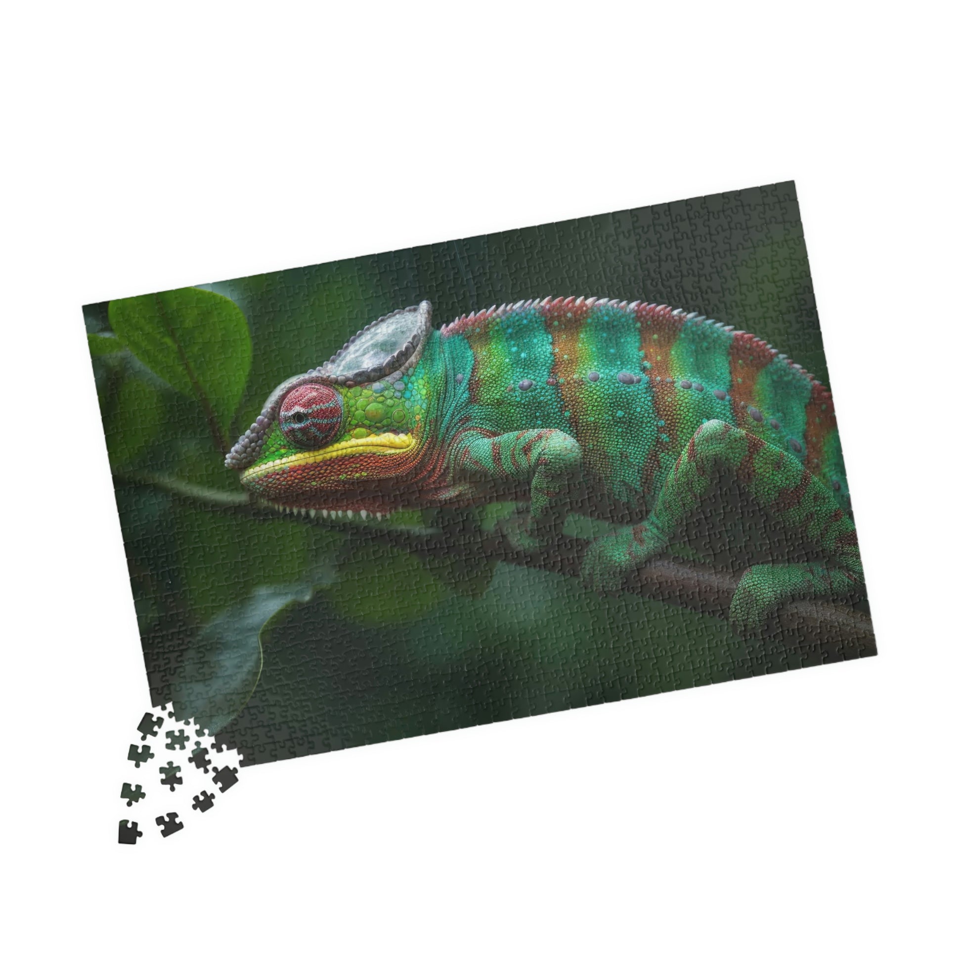 chameleon puzzle pieces