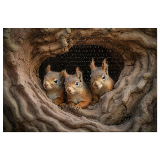 Squirrel's Charming Family 4 (500, 1000 pc)