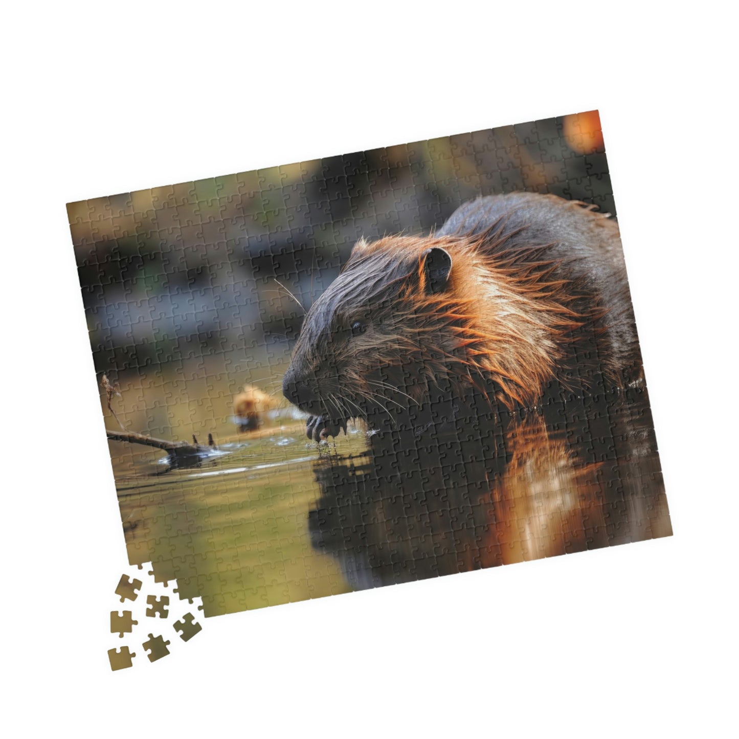 beaver jigsaw puzzle pieces