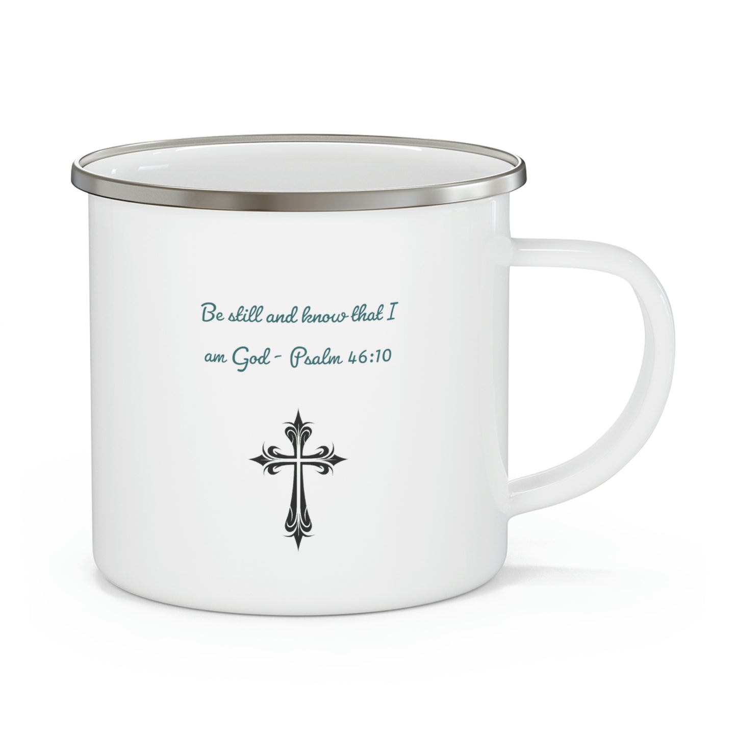 Be still and know camping mug
