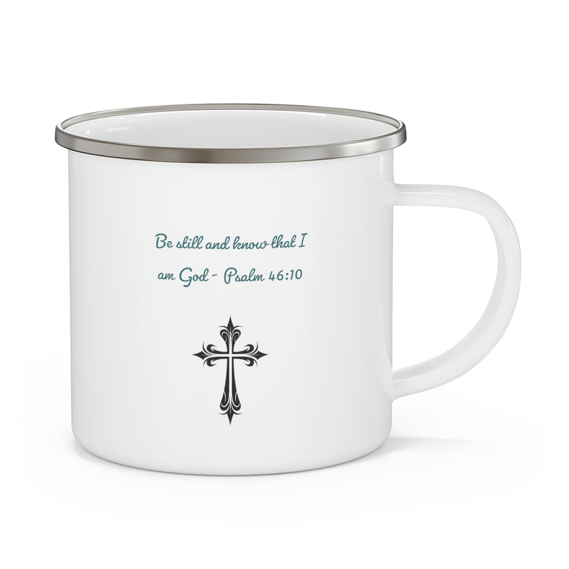 Be still and know camping mug