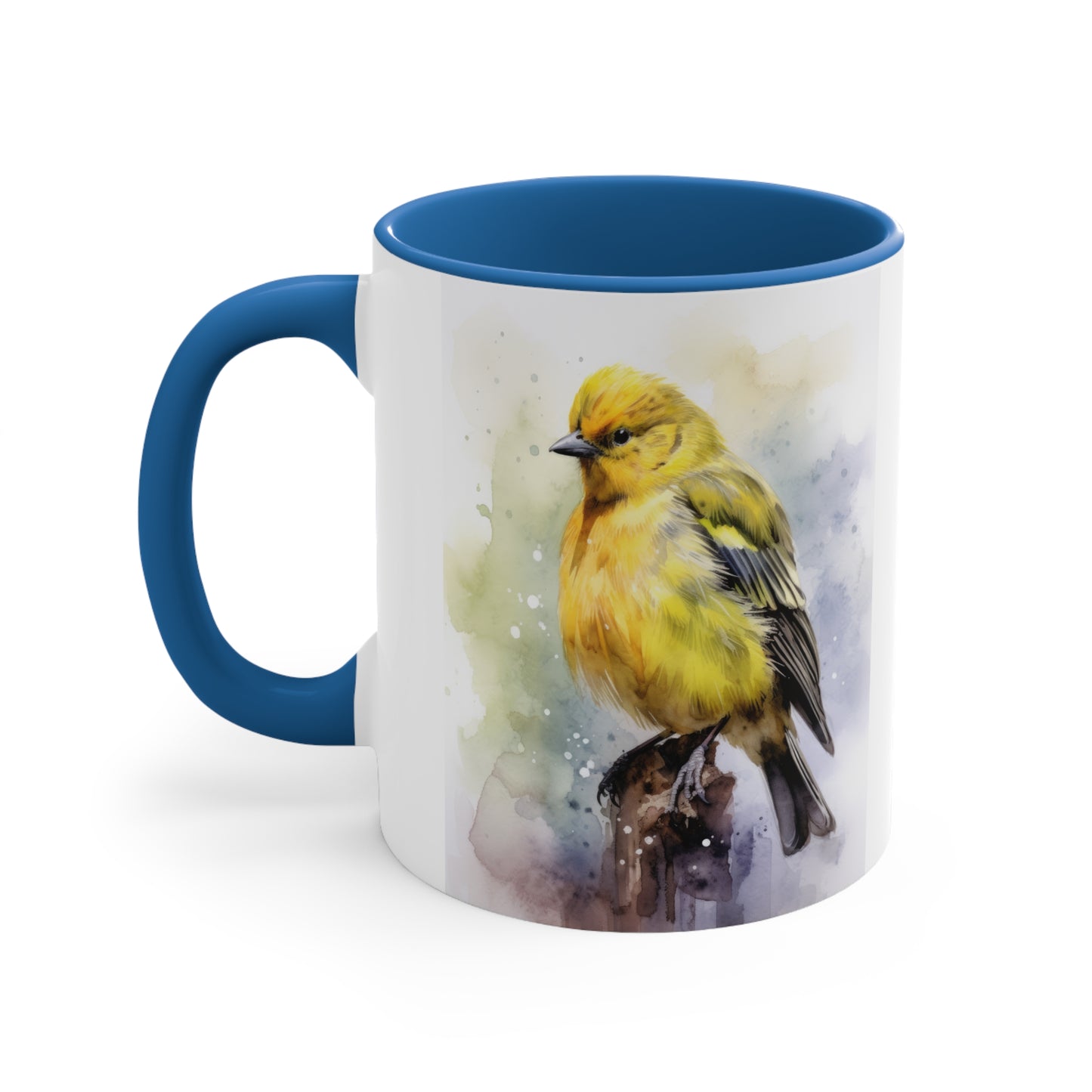 Canary Watercolor Accent Coffee Mug, 11oz