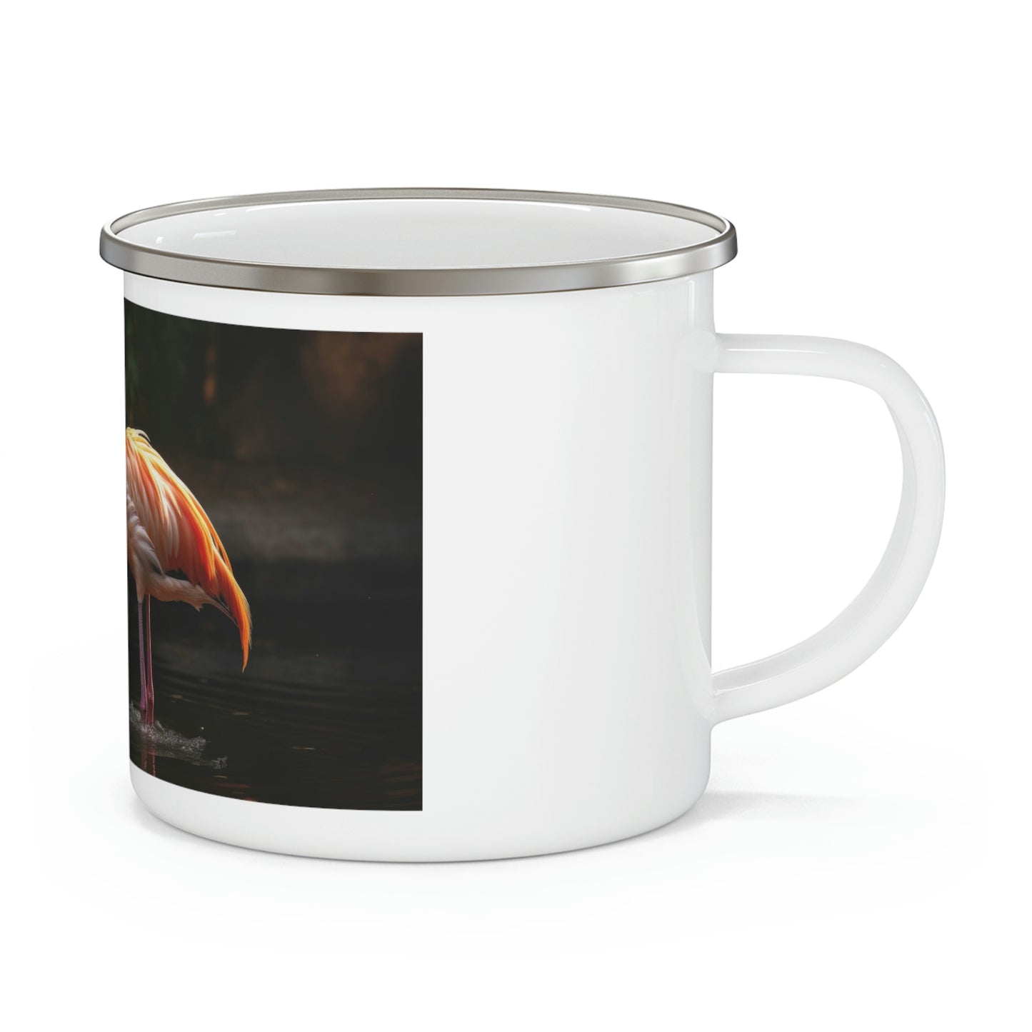 Flamingo Camping Mug, Enamel