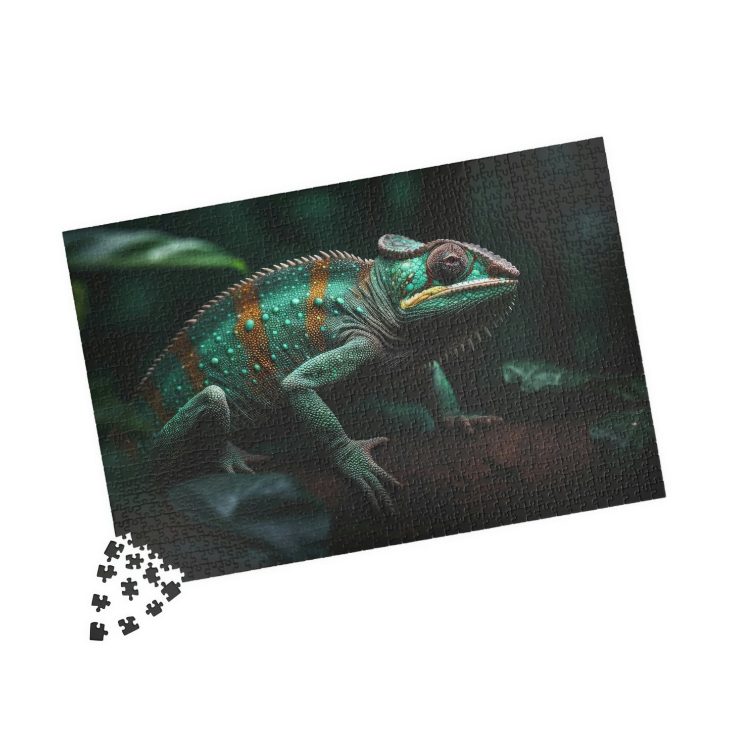 chameleon puzzle pieces