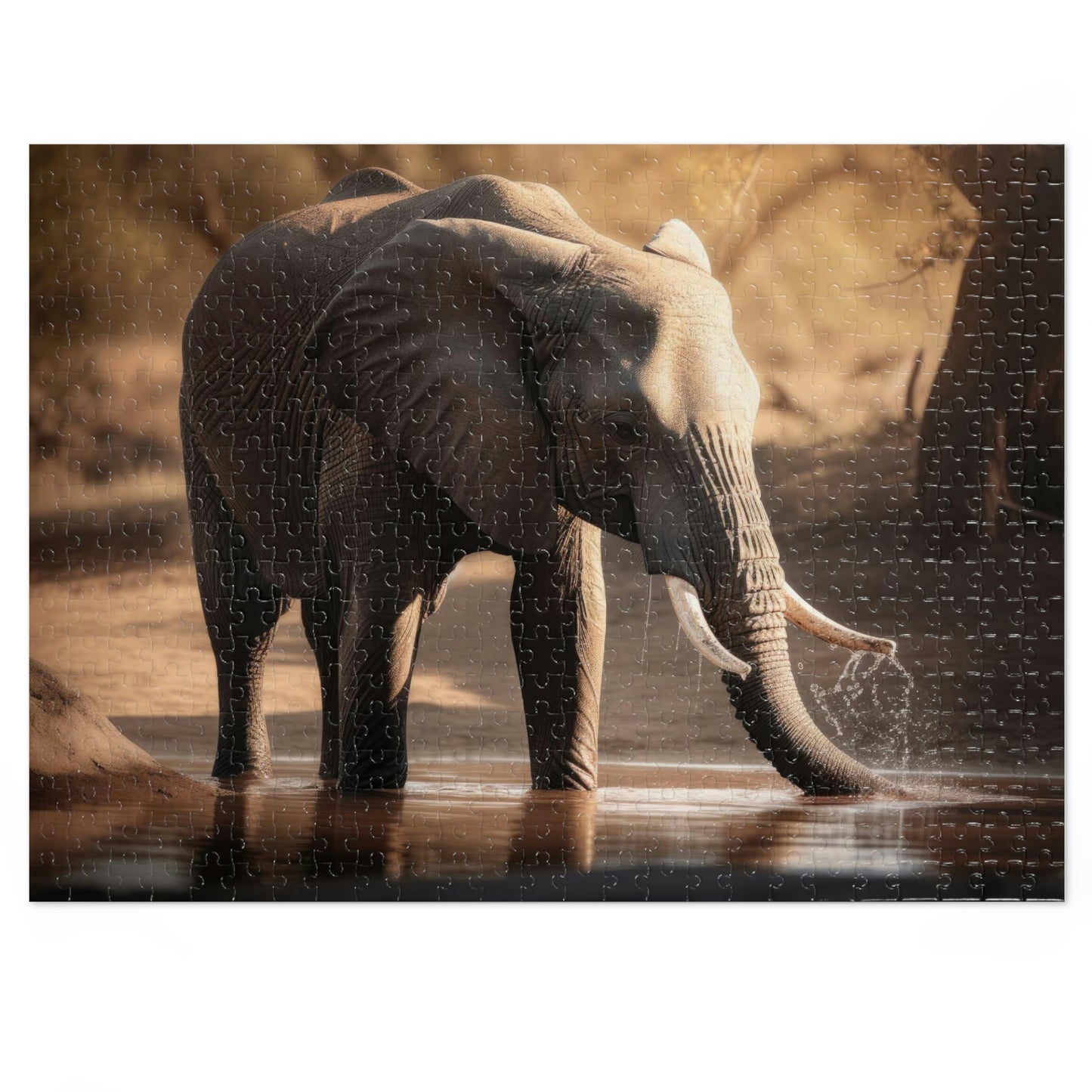 Elephant's Serene Oasis 1 (500, 1000 piece)