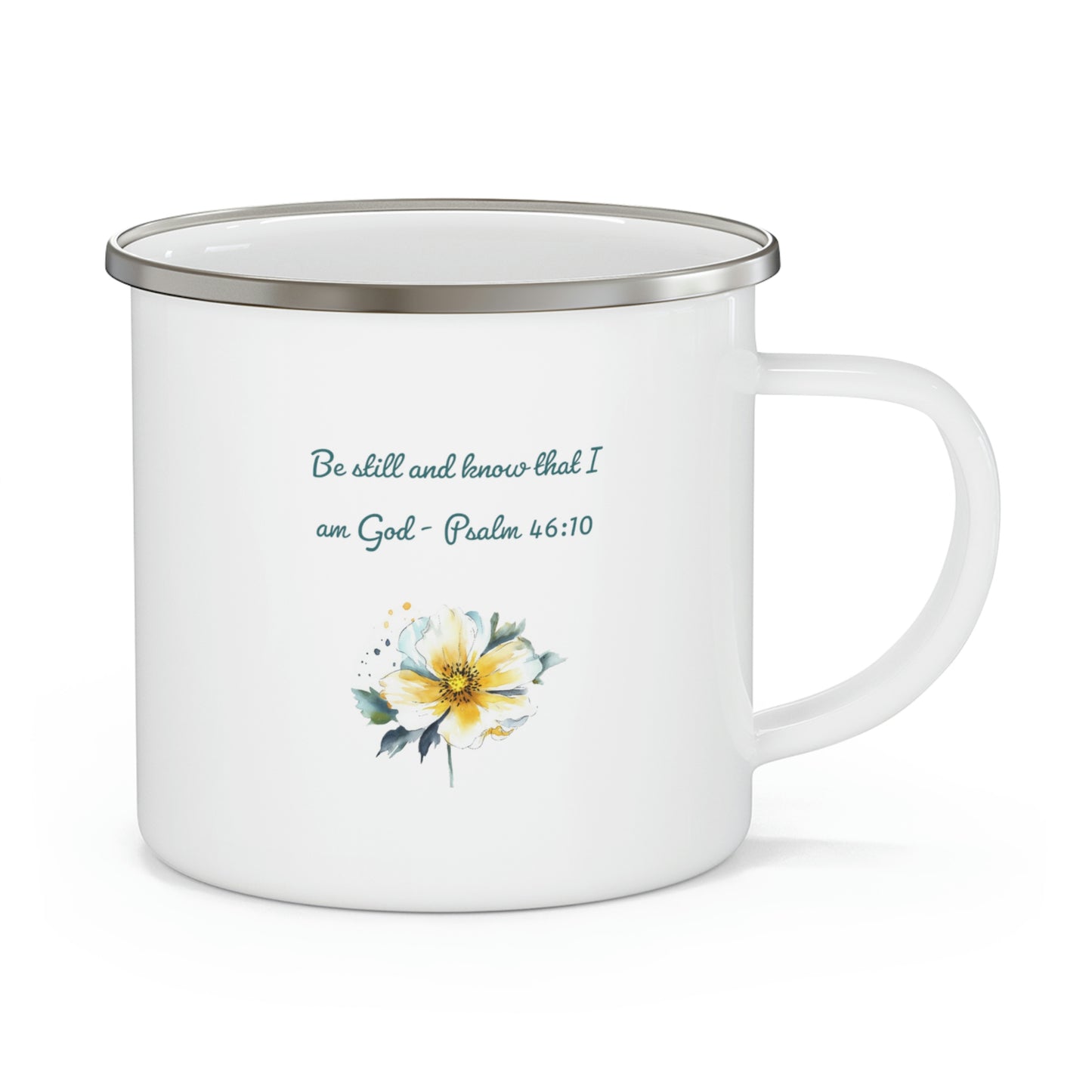 Be Still and Know camping mug