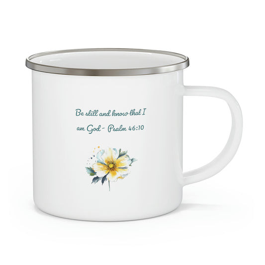 Be Still and Know camping mug