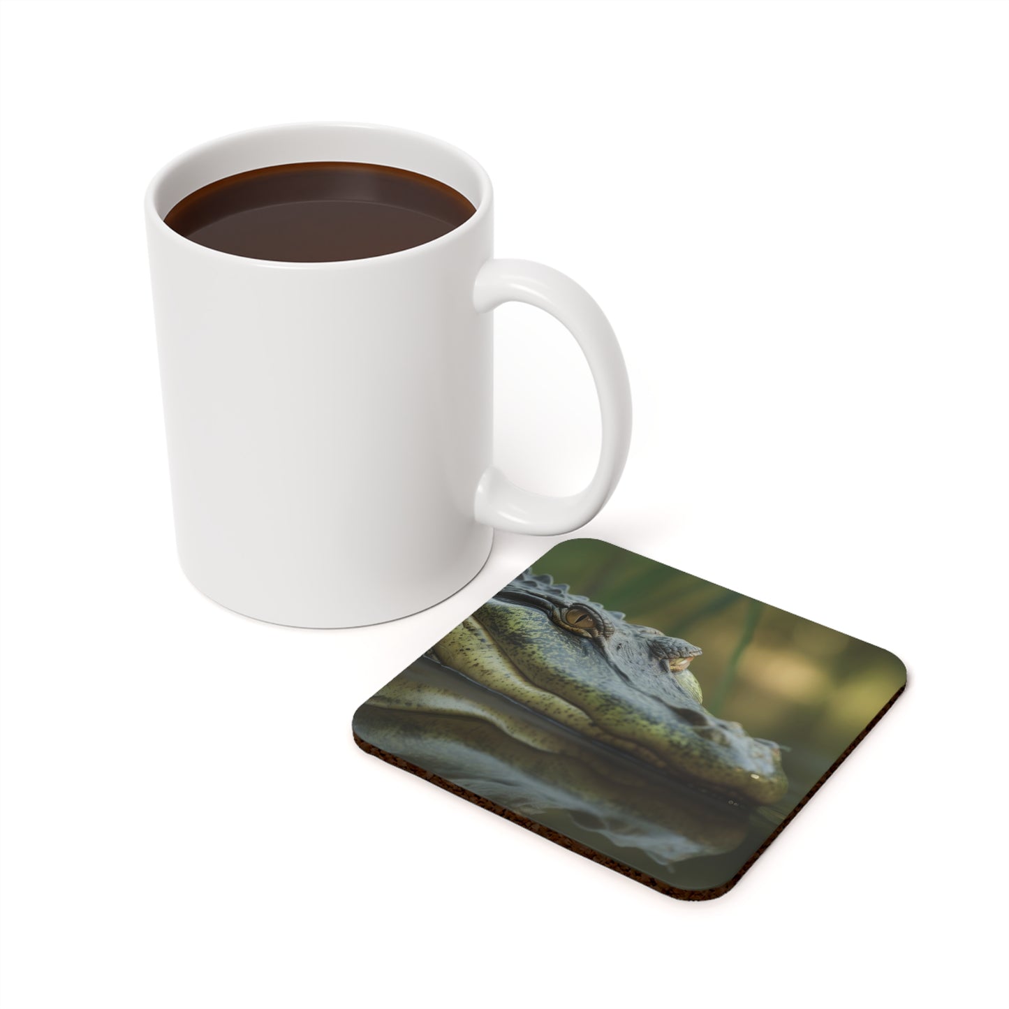 Alligator Cork Back Coaster